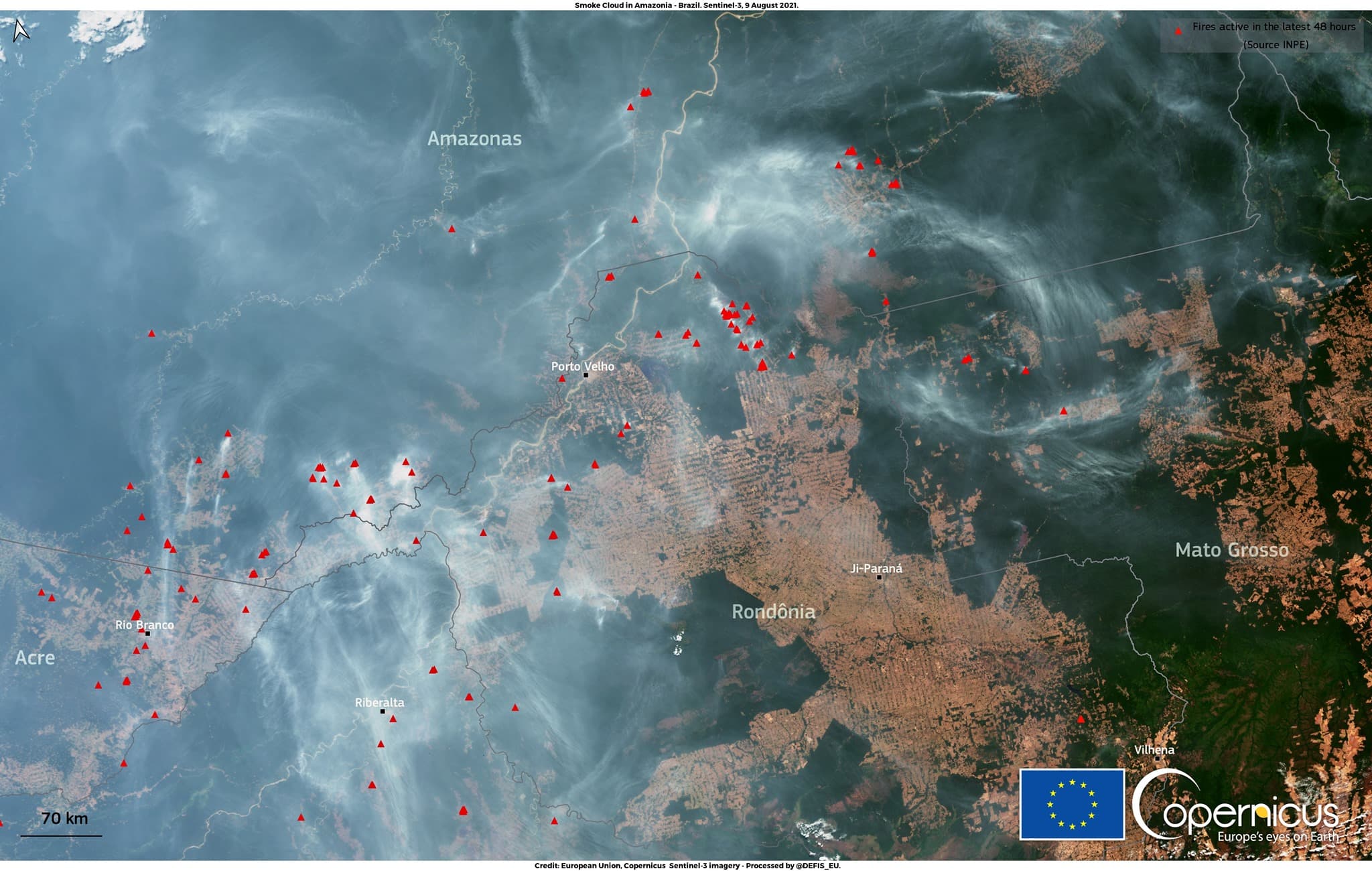 Πυρκαγιές στο δάσος της Αμαζονίας