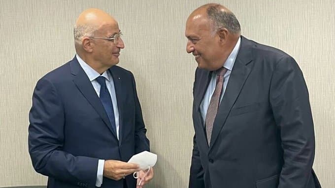 Συνάντηση με τον Sameh Shoukry και συμμετοχή στην Τριμερή των ΥΠΕΞ Ελλάδας Κύπρου Αιγύπτου είχε ο Δένδιας στην ΝΥ