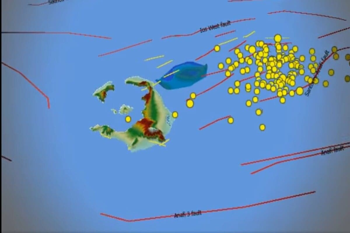 Σεισμική Ακολουθία στη Σαντορίνη μέσω 3D Βίντεο