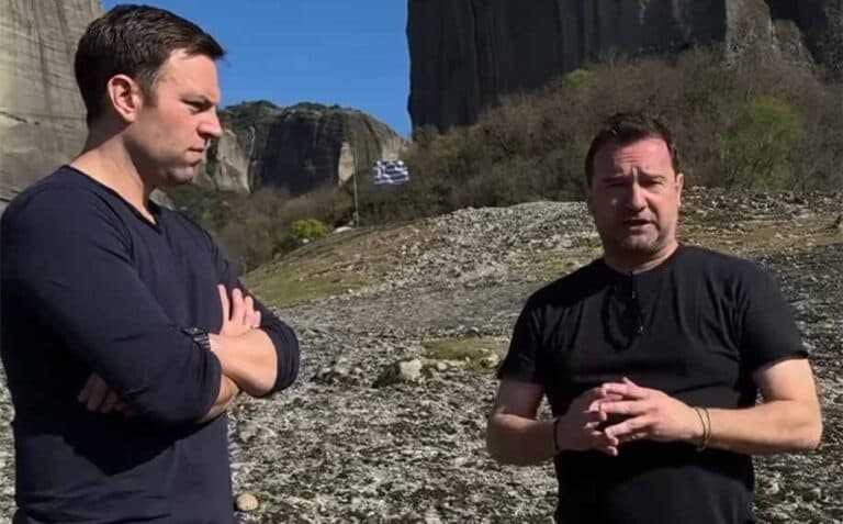 Ο Κασσελάκης συνάντησε τον Νίκο Πλακιά στην Καλαμπάκα