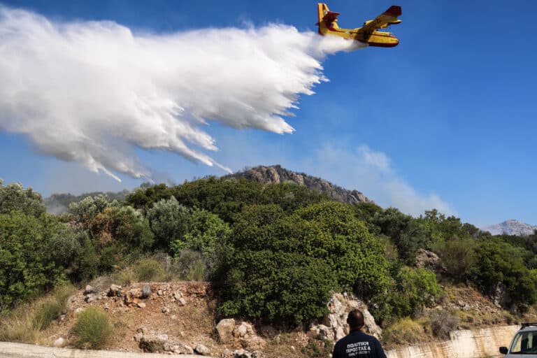 Διάσπαρτες εστίες φωτιάς στη Χίο – Πέντε πυρκαγιές στο νησί σε 48 ώρες