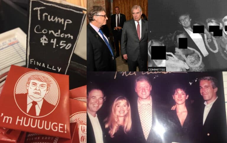 Αποκαλυπτικές φωτογραφίες από το αρχείο Έπσταϊν – Τραμπ, Κλίντον, Γκέιτς και προφυλακτικά «I’m HUUUUGE!»