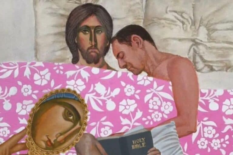 Χαμός στην Κύπρο για τον πίνακα του Γαβριήλ – Δείχνει τον Ιησού Χριστό γυμνό και βαμμένο δίπλα σε άνδρα