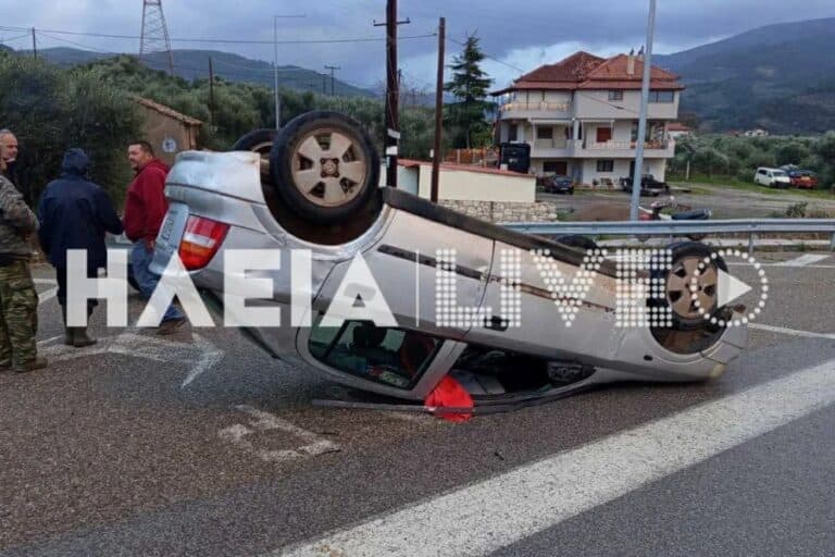Απίστευτες εικόνες από την κακοκαιρία στη Δυτική Ελλάδα – Ανεμοστρόβιλος σήκωσε αυτοκίνητο και ξήλωσε αγροτικές μονάδες