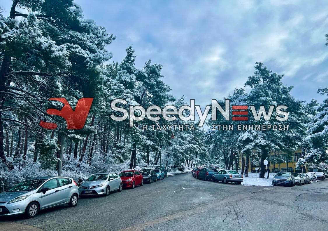 Χιονισμένες φωτογραφίες από το Γ.Ν.Γ Παπανικολάου νοσοκομείο Θεσσαλονίκης.