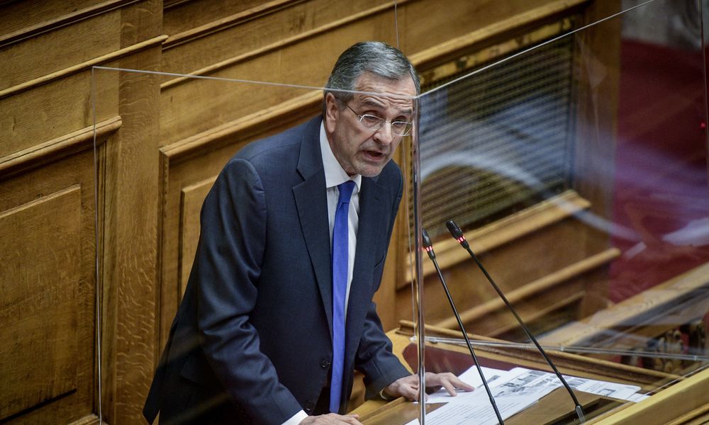 Ο Αντώνης Σαμαράς σαν αρχηγός της ΝΔ στην Βουλή