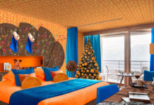 chocolate orange room