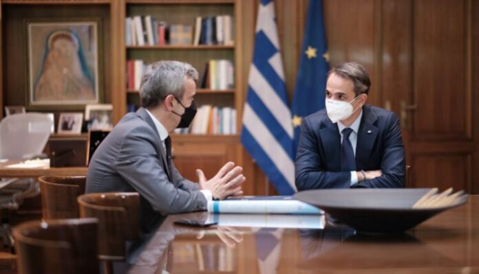 ΣΥΝΑΝΤΗΣΗ ΤΟΥ ΠΡΩΘΥΠΟΥΡΓΟΥ ΚΥΡ. ΜΗΤΣΟΤΑΚΗ ΜΕ ΤΟΝ ΔΗΜΑΡΧΟ ΘΕΣΣΑΛΟΝΙΚΗΣ ΚΩΝ. ΖΕΡΒΑ(EUROKINISSI/ΓΡΑΦΕΙΟ ΤΥΠΟΥ ΠΡΩΘΥΠΟΥΡΓΟΥ/ΔΗΜΗΤΡΗΣ ΠΑΠΑΜΗΤΣΟΣ)