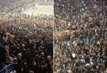 Χαμός στο γήπεδο της Παρτιζάν: Αδιανόητο ξύλο στις εξέδρες μεταξύ Σέρβων