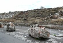 Κατολίσθηση στη λεωφόρο Αθηνών – Κλειστές δύο λωρίδες στο Δαφνί Χαϊδαρίου