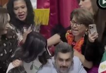 Χάος και απίστευτο ξύλο μέσα στο Κογκρέσο στο Μεξικό