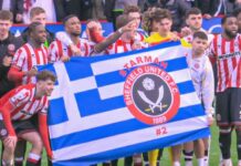 Σέφιλντ Γιουνάιτεντ: Συγκίνηση για τον Μπάλντοκ με ελληνική σημαία