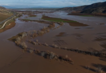 Καφέ θάλασσα ο Θεσσαλικός κάμπος – Ο Πηνειός σκέπασε χιλιάδες στρέμματα γης
