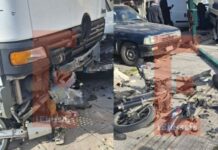 Σοβαρό τροχαίο στη Λ. Θηβών με φορτηγό που παρέσυρε ΙΧ