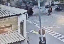 Ισραήλ: Βίντεο δείχνει τη στιγμή που βλήμα από ιρανικό πύραυλο πέφτει σε δρόμο