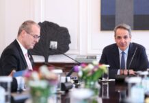 Συνάντηση του Κυριάκου Μητσοτάκη με τον Περιφερειακό Διευθυντή Ευρώπης του Π.O.Y.