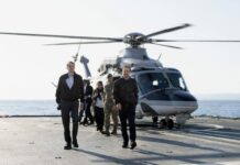 Στη φρεγάτα «Κίμων» οι Μητσοτάκης και Χριστοδουλίδης: «Προστατεύουμε την Κύπρο σε αυτή τη δύσκολη στιγμή»