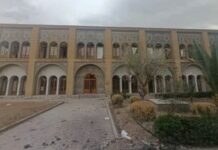 Φθορές στο Παλάτι Γκολεστάν της Τεχεράνης μετά από βομβαρδισμούς